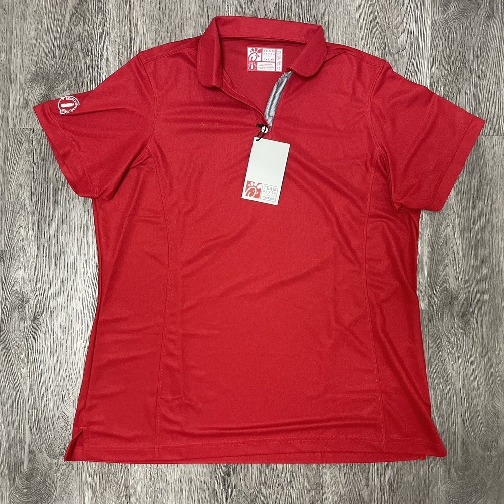 Chick-fil-A Polo Shirt Women's X-Large Red Oobe Team Style Employee NWT